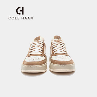 colehaan/歌涵 男鞋休闲鞋 24年春季皮革轻盈透气运动鞋男士板鞋男C38037 米色/棕色-C38037 43