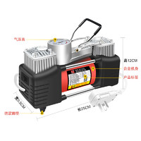 移动端：巨木 220V充气泵家用打气泵双缸高压大功率汽车摩托车自行车电动车打气筒小型车轮胎冲气泵轿车加气泵 220V家用双缸充气泵+收纳包+3米延这长管