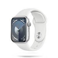 赛瑟 苹果手表表带Apple watch Ultra2运动硅胶iwatchS9/8/7/654SE 月牙白