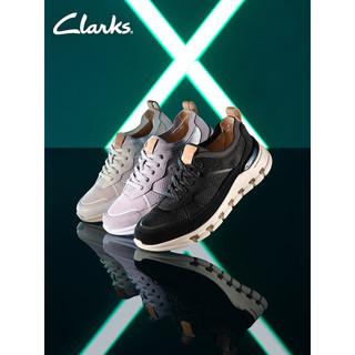 Clarks其乐小峡谷系列女鞋24跑鞋潮流舒适透气轻量缓震运动鞋 白色 261764084 38