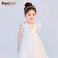PawinPaw卡通小熊童装24年夏季女宝蝴蝶纱连衣裙 Ivory象牙色/39 090