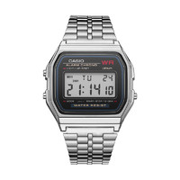 CASIO 卡西欧 手表男女学生小方块情侣复古电子表A159WA/A158/F-91w