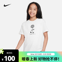NIKE 耐克 大童（女孩）T恤 SPORTSWEAR FD5363-133 XL