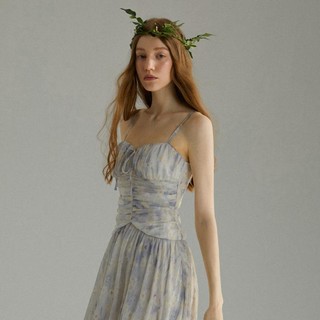 从那以后芙洛尼莎法式复古气质吊带裙甜美碎花高级感连衣裙女夏季