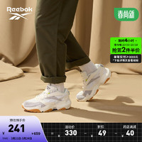 Reebok 锐步 官方男女FLUFFIPUFF黑武士贝果鞋运动休闲舒适老爹鞋 奶酪芝士-HQ5928 中国码:40.5(26cm),US:8