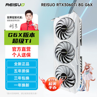 REISUO 雷索 RTX3060Ti 8G GDDR6x/D6全新游戏设计渲染电脑Ai独立显卡GPU光追个人送保 RTX3060Ti天神PRO-G6X三风扇