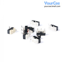 YourCee鼠标开关 三脚带柄滚轮按键左右弯脚 轻微动开关1A 125VAC