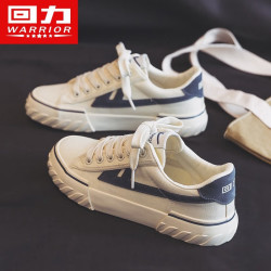 warrior回力女鞋子女帆布鞋女士小白鞋女百搭运动休闲2024春秋季夏
