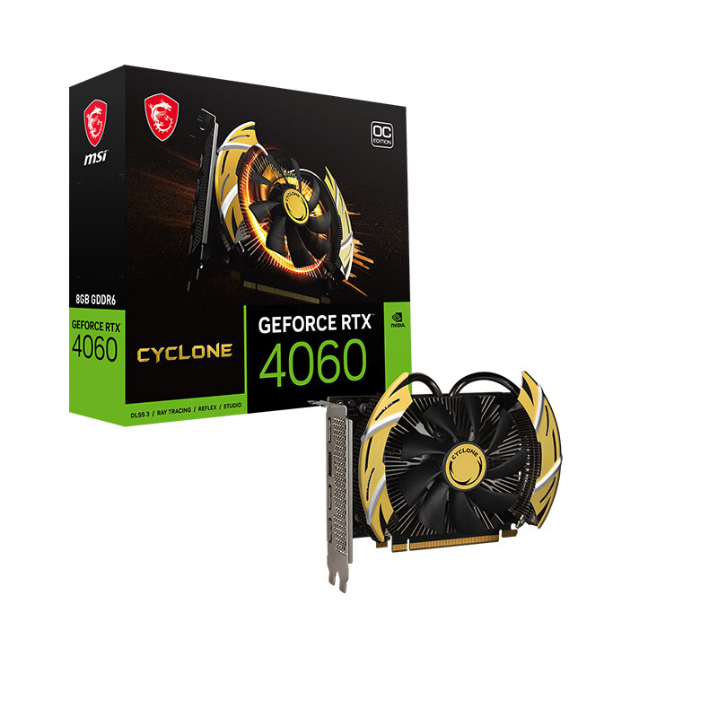 MSI 微星 GeForce RTX 4060 CYCLONE 8G OC 飓风 显卡