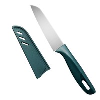 FADING 法鼎 不锈钢小水果刀搭配刀套切片刀削皮器多种颜色搭配刀具 水果刀（墨绿色）