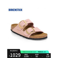 BIRKENSTOCK勃肯软木拖鞋女款时尚大巴扣凉拖Arizona 系列 粉色/柔粉色窄版1026583 40