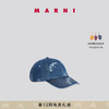 MARNI 2024春夏男女同款字母LOGO牛仔鸭舌帽 MDB50 M