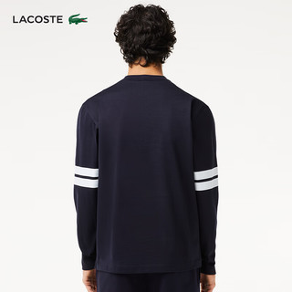 LACOSTE法国鳄鱼男装24年时尚百搭长袖T恤TH7609 G45/黑白拼色 3/S