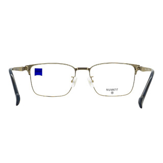 蔡司（ZEISS）光学镜架全框钛ZS23131LB020M男女款配镜眼镜框+蔡司防蓝光1.6 020拉丝金色/蓝玳瑁