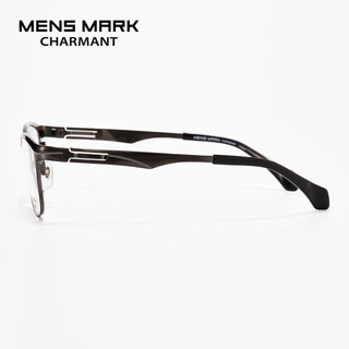 夏蒙（Charmant）眼镜架迈克系列商务方框钛合金镜框XM1197 GR 仅镜框 GR-灰色