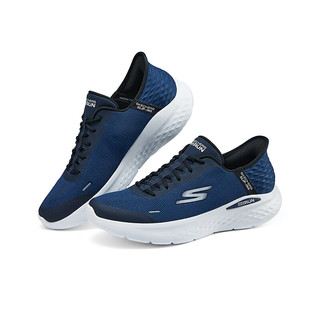 斯凯奇（Skechers）闪穿鞋|2024引跑者运动跑步鞋男女款舒适透气 220934 男款-海军蓝色/NVY 39