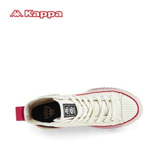 KAPPA卡帕经典帆布鞋子男女同款2024春季百搭滑板鞋运动休闲鞋 KPCTFVS86-024S 37