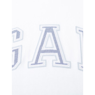 Gap 盖璞 男女装2024夏季纯棉字母logo圆领短袖T恤百搭上衣892185 白色 165/88A(S)亚洲尺码