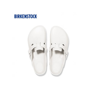 BIRKENSTOCK勃肯软木拖鞋时尚轻便男女同款包头拖鞋EVA-BOSTON系列 白色窄版127133 46