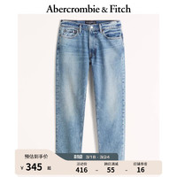 ABERCROMBIE & FITCH男装 90年代风经典通勤休闲复古直筒舒适水洗牛仔裤 321514-1 中度水洗 32/30 (175/82A)