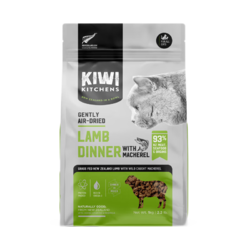 KIWI KITCHENS 猫粮 新西兰原装进口温和风干kiwi猫主粮多口味成猫幼猫通用 羊肉&鲭鱼1kg