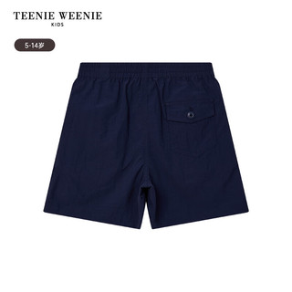 Teenie Weenie Kids小熊童装24夏季男童舒适百搭耐磨透气短裤 藏青色 110cm