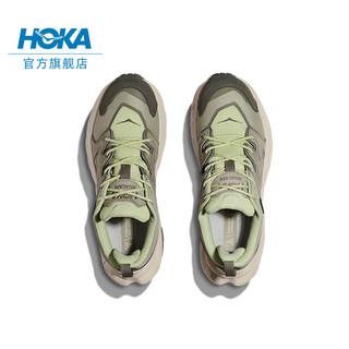 HOKA ONE ONE男女鞋春夏ANACAPA LOW GTX低帮户外徒步鞋耐磨减震支撑防水版 麦青色/新芽绿 42