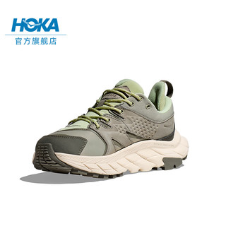 HOKA ONE ONE男女鞋春夏ANACAPA LOW GTX低帮户外徒步鞋耐磨减震支撑防水版 麦青色/新芽绿 41