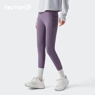 探拓（TECTOP）探拓（TECTOP）裤瑜伽裤女春夏季修身显瘦跑步瑜伽服 晚霞紫 XL