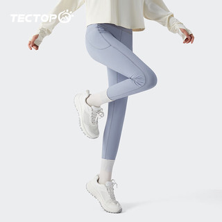 探拓（TECTOP）探拓（TECTOP）裤瑜伽裤女春夏季修身显瘦跑步瑜伽服 轻舞蓝 M