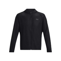 安德玛 UA  男子训练运动夹克长袖外套冲锋衣 1376795 001黑色 XL