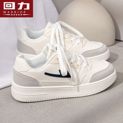 warrior回力女鞋2024春季厚底板鞋子女百搭休闲款运动小白鞋89元plus