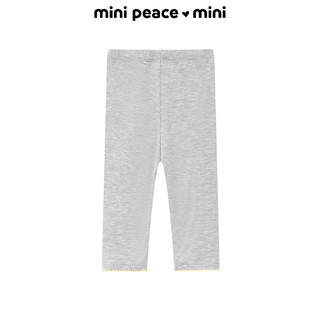 MiniPeace太平鸟童装夏新幼童打底裤F4GDE2278 灰色 100/53cm