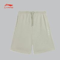 LI-NING 李宁 中国李宁短卫裤男士夏季男装裤子纯棉宽松运动裤AKSS073-1