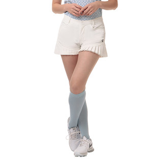 Taylormade泰勒梅高尔夫服装2024女士夏季透气运动裤golf时尚短裤 M19857 白色 XS