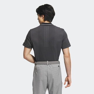 adidas高尔夫运动短袖POLO衫男装春季阿迪达斯IM9871 黑色/淡灰 A/M