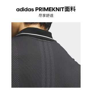 adidas高尔夫运动短袖POLO衫男装春季阿迪达斯IM9871 黑色/淡灰 A/M