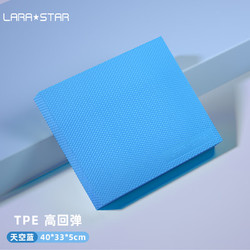 LARA STAR 劳拉之星 平衡垫软踏滑盘健身平板支撑核心瑜伽训练防滑垫 蓝色中号