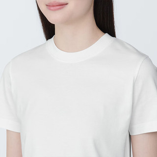 无印良品（MUJI） 女式 防紫外线凉感 短款 短袖T恤  上衣打底衫女款内搭夏季 白色 XL 165/92A