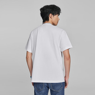 Lee24春夏舒适版卡通图案印花白色男短袖T恤LMT0081234LE-K14 白色 XL