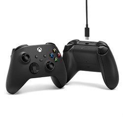 Microsoft 微软 Xbox One S蓝牙手柄 Xbox Series游戏手柄 磨砂黑