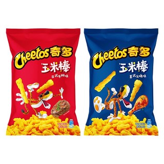 Cheetos 奇多 玉米棒90g*6袋装栗米牛排火鸡味休闲办公小零食网红童年小吃