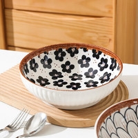 美厨（MAXCOOK）陶瓷碗 家用大汤碗面碗餐盘子 日式米饭碗釉下彩陶瓷餐具 8寸碗单只装 MCTC0088