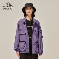 88VIP：PELLIOT 伯希和 户外2024新款秋季简约宽松外套女休闲运动立领短款工装夹克