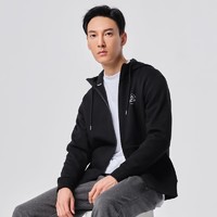 88VIP：PELLIOT 伯希和 卫衣男秋季连帽抓绒衣百搭宽松休闲运动服开衫加绒长袖外套