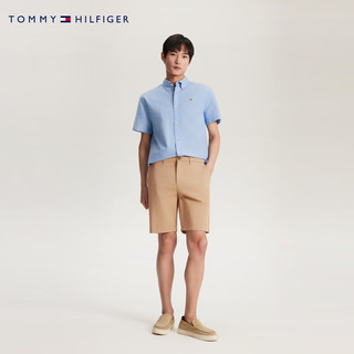 TOMMY HILFIGER【直筒西裤】24春夏男装一字袋小绣标西装短裤78J8942 卡其色RAJ 29