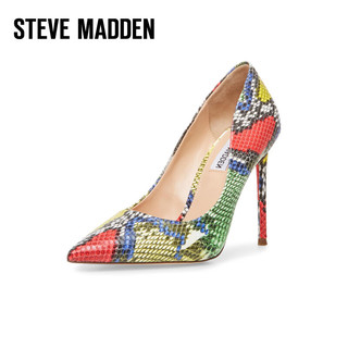 STEVE MADDEN/思美登2024性感尖头细跟高跟鞋女单鞋婚鞋 VALA 彩色二 34