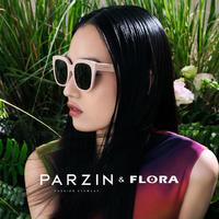 PARZIN 帕森 Flora系列太阳镜女 酷飒方框街拍防紫外线潮墨镜送礼