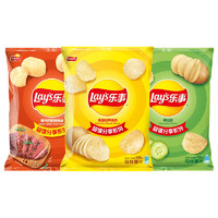 Lay's 乐事 薯片经典大包装135g*3袋零食大礼包办公室出游聚会休闲小吃