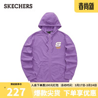 SKECHERS 斯凯奇 中性运动卫衣 L321U142/00QA 水晶紫 XXL